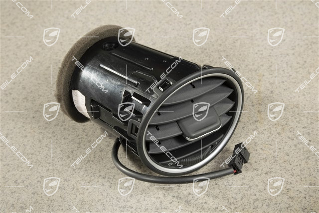 Luftdüse, Schwarz/Galvanosilber