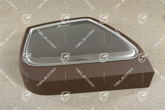 Vordertür, Türverkleidung, Lautsprecherblende, Clubleder, Trüffelbraun, Burmester, R