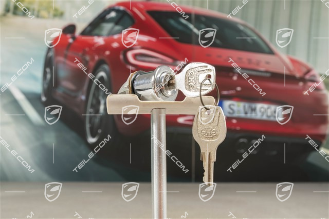 Lock cylinder with keys, Glove box