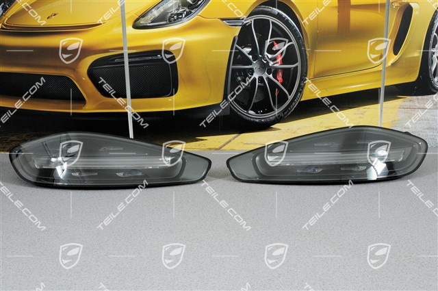 Lampy tylne, przyciemnione / czarne, komplet, L+R