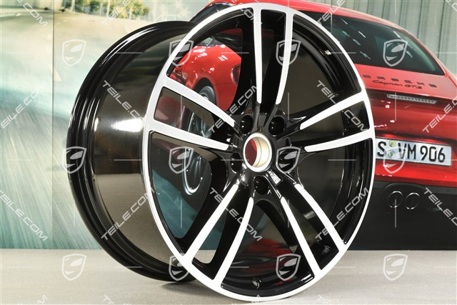 21" Felga Cayenne Turbo, 11J x 21 ET49, czarny wysoki połysk