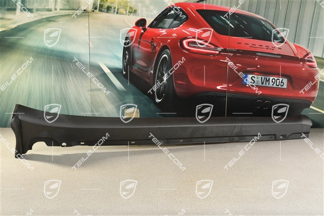 Osłona dolna progu, czarna satyna, C4 / C4S / Turbo / GT3 RS, R