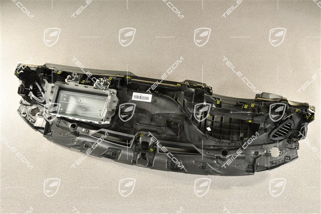 Schalttafel Verkleidung, Oberteil, Leder grau, ohne Sport-Chrono, Rechtslenker (UK Version)