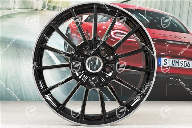 20-inch Panamera Sport wheel, 9,5J x 20 ET65, black high gloss