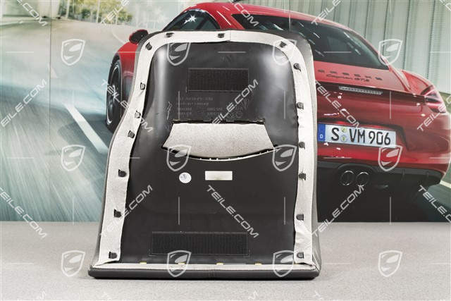 Back seat lower / cushion, Leatherette, Black, not for Japan version, Convertible, L