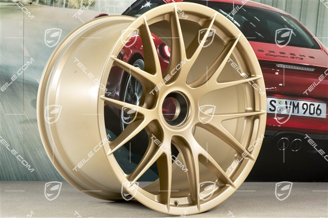 GT2RS / GT3RS Felga, Magnesium, centralnie mocowana, 12,5J x 21 ET48, Aurum metalik