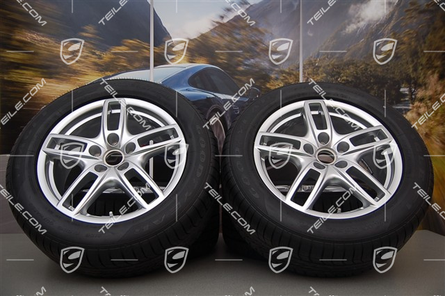 19" Cayenne Turbo Sommerräder Satz, 4x Felgen 8,5 J x 19 ET 59 + 4x Reifen 265/50 R 19 110Y XL, mit RDK. ca. 900 Km.