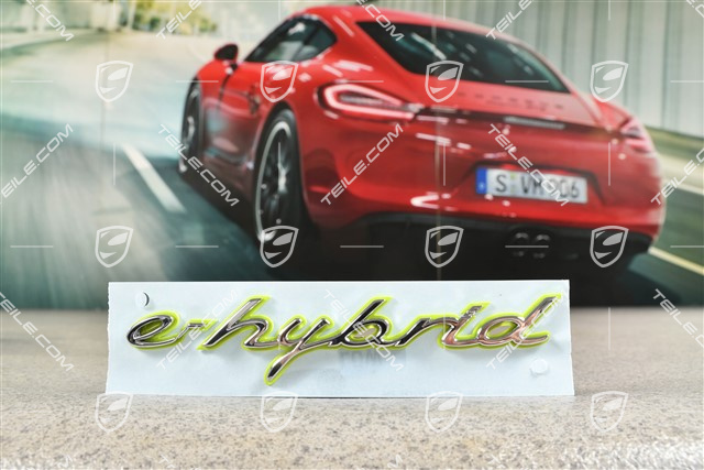 Napis "e-hybrid", Chrom, boczny / na błotnik, L
