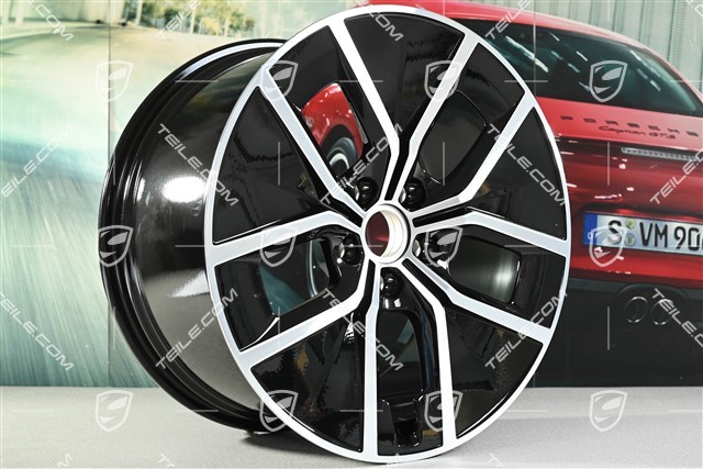 21-inch Rim Aero Design 11J x 21 ET59, black high gloss + glossy Surface