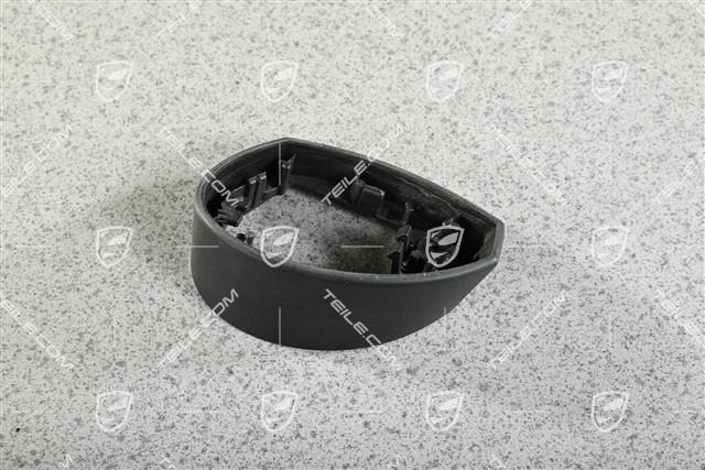 Abdeckkappe, Spiegelfussgehäuse / Spiegel, Blende unten, Satinschwarz, R