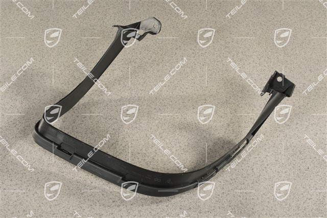 Rear bumper Exhaust system tail pipe cover trim, Black matte, R