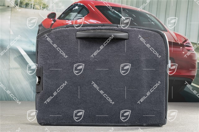 Oparcie tylne, Coupe/Targa, Fałdowana Skóra, Sea blue, L