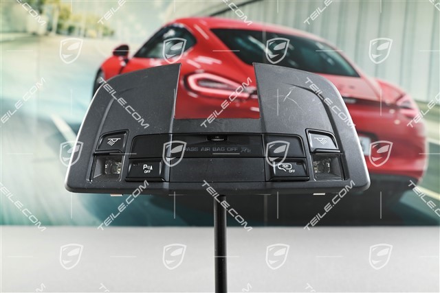 Dachkonsole, Innenlichtpaket, Mit Einparkhilfe vorn und hinten / Advanced Airbag Schwarz, Cabrio/Targa
