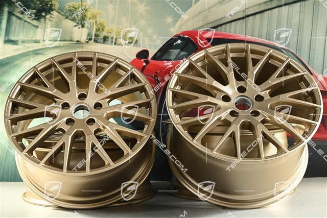 21" Komplet felg Panamera Exclusive Design, 9,5J x 21 ET71 + 11,5J x 21 ET69, neodyme