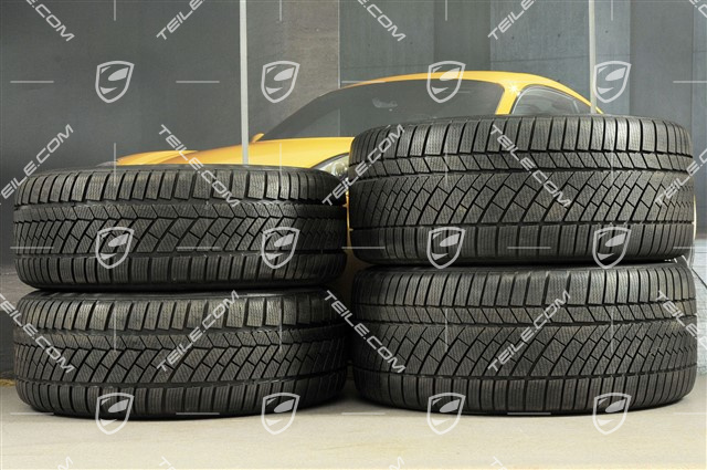 19" winter wheel set Boxster S, 8J x 19 ET57 + 9,5J x 19 ET45 + NEW Continental WinterContact winter tires 235/40 R19 + 265/40 R19, without TPMS