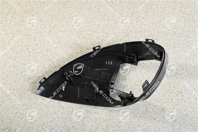 Spiegel, Blende unten, Manuell anklappbar, Schwarz, L