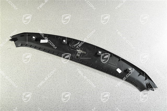 Blenda / osłona zamka, górna, czarna