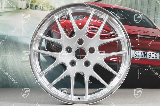 20-inch RS Spyder wheel rim set, 9,5J x 20 ET65 + 10,5J x 20 ET65, silver, for winter tires