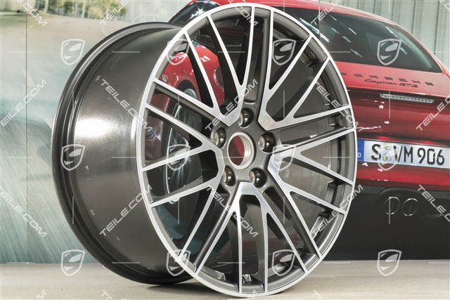 21-inch wheel rim Turbo V, 11J x 21 ET66, Titan