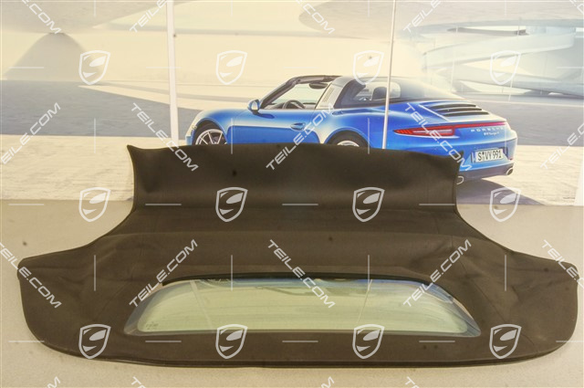 Płótno dachu cabrio, czarne