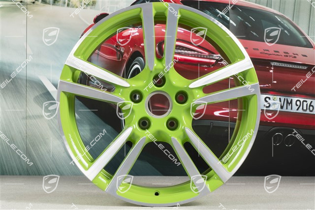 20-inch Turbo II wheel, 9,5 J x 20 ET65, Lizard green