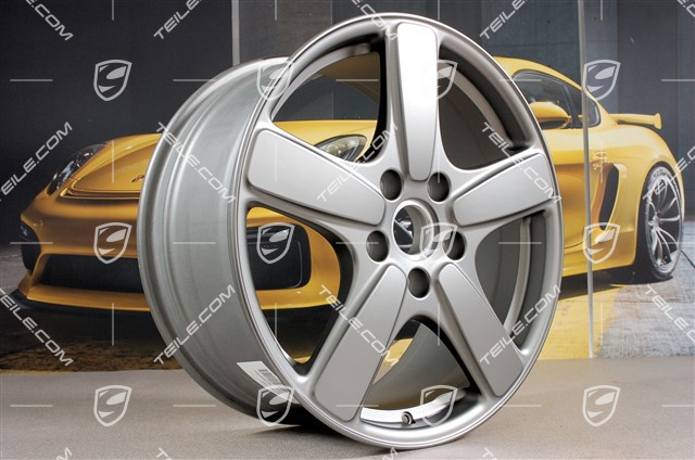 19" Felgensatz Cayenne Sport Classic II, 8,5J x 19 ET59, Platinum-Seidenmatt