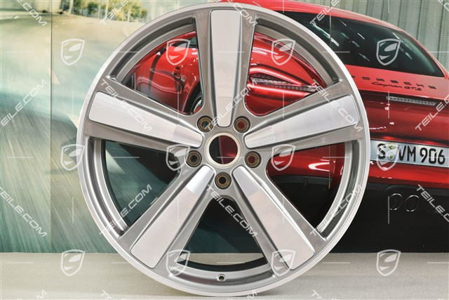 22" Felga Cayenne Exclusive Design Sport, 11,5J x 22 ET61, platynowy srebrny