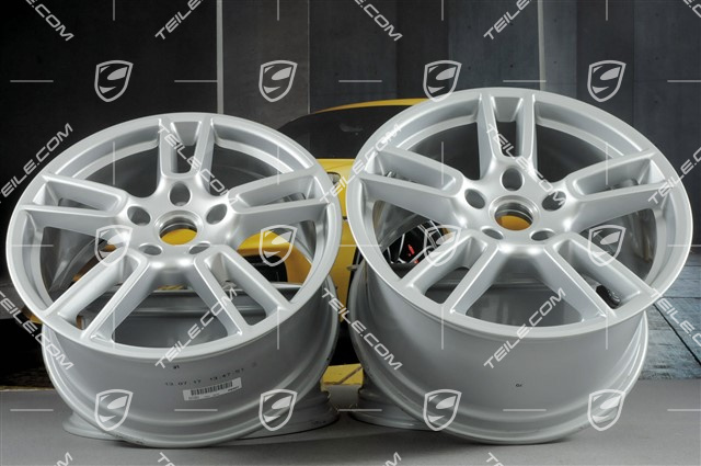 19" Komplet felg Panamera, 9J x 19 ET64 + 10,5J x 19 ET62