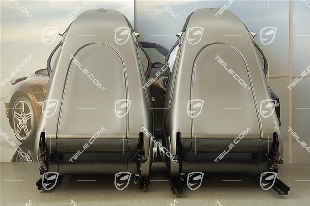 Sport seats, black leather, in mint condition, set (L+R)