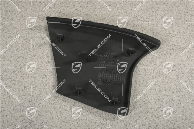 Osłona boczna tunelu środkowego, czarna, Cabrio, R