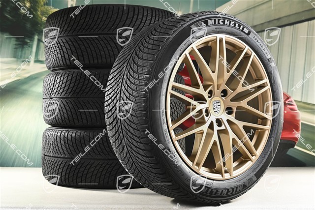 21" RS Spyder Design Winterräder Satz, Felgen 9,5J x 21 ET46 + 11,0J x 21 ET58 + Michelin Winterreifen 285/45 R21 + 305/40 R21, mit RDK-Sensoren, Neodyme