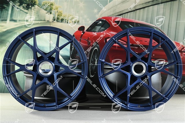 GT4RS 20" Felgen Satz, Aluminium, 8,5J x 20 ET61 + 11J x 20 ET50, indigoblau