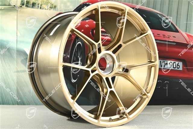 21-inch GT3 rim, 12J x 21 ET45, California Gold