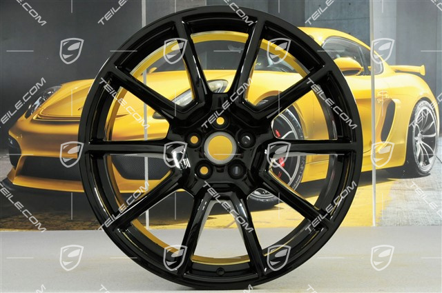 20-inch alloy wheel Macan SportDesign, 9J x 20 H2 ET 26 + 10J x 20 H2 ET19, black high gloss