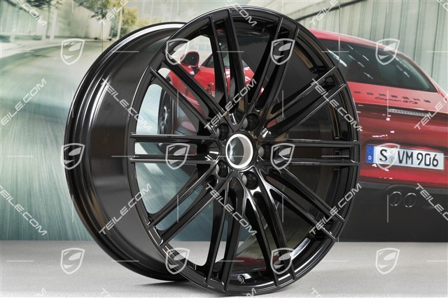 22" Felga Turbo IV, 10J x 22 ET48, czarny wysoki połysk