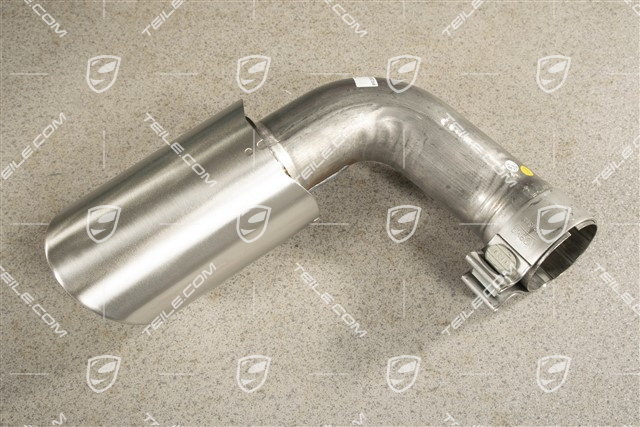 S, Tailpipe, steinless steel, inner, 4-pipe look, L