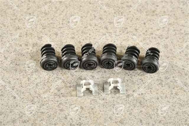 Elementy montażowe dolnej części tylnego spoilera