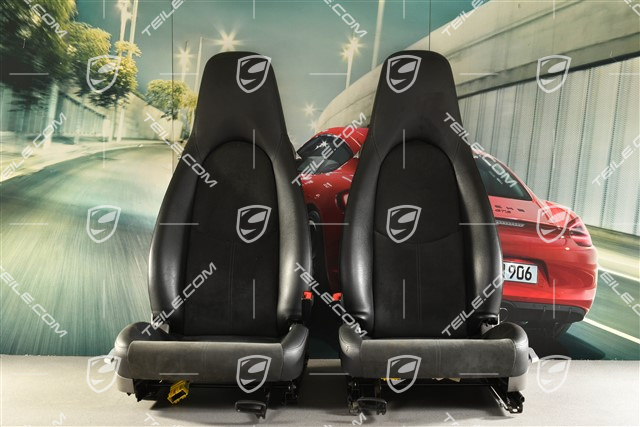 Sitze, schwarz, Alcantara, Manual, Satz (L+R)