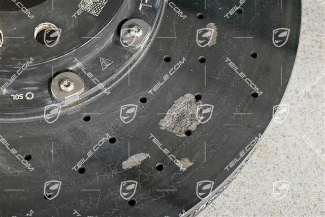 Disc brake, front axle, PCCB, damaged, L