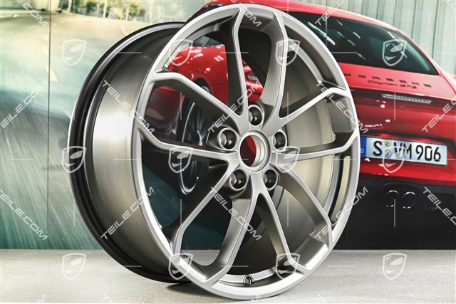 20-inch GT4 wheel rim, 8,5J x 20 ET61, Platinum satin matt