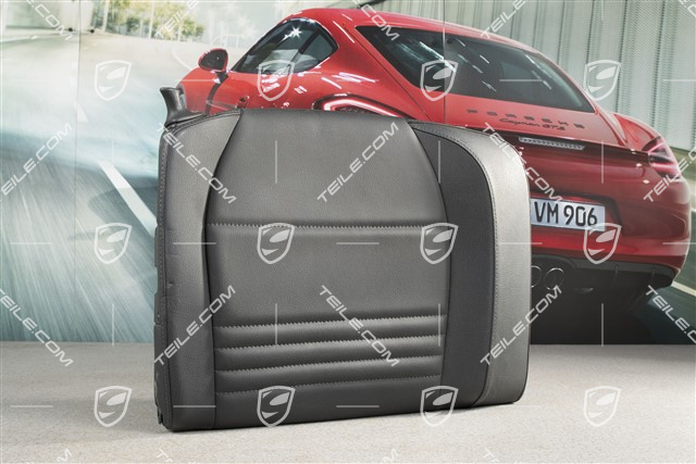 Notsitzrückenlehne / Rücksitz / Rückenlehne, hinten, Kunstleder, schwarz, coupe, R