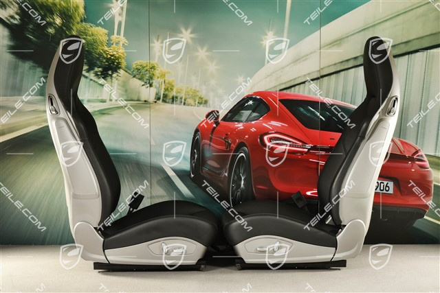 Sportsitze, manual und el. einstellbar, 4 Wege, Sitzbelüftung, Leder, in Schwarz, Satz, L+R