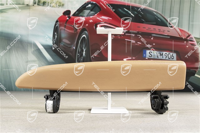 Klapka schowka w drzwi, Skóra, Sand beige/sand beige, R