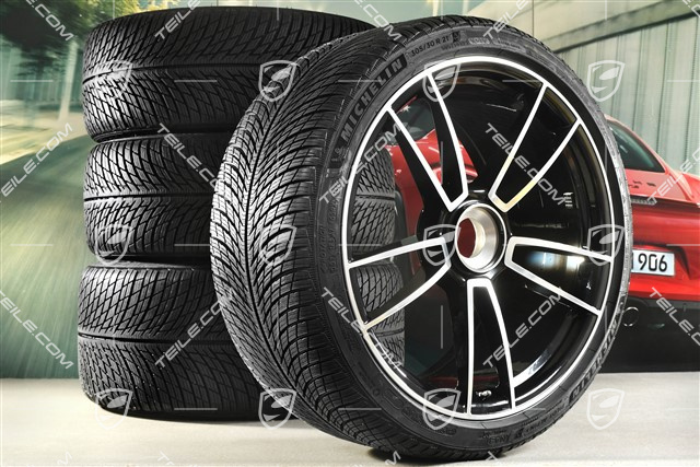 20/21-inch Turbo S winter wheel set, central lock wheel rims 8,5J x 20 ET40 + 11J x 21 ET66 + NEW Michelin winter tyres 245/35 R20 + 305/30 R21