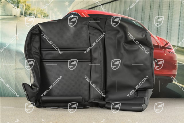 Rücksitzpolsterung / Sitzbezug / Bezug, Sitzkissen, Glattleder, Belüftet, Coupe, Schwarz, L