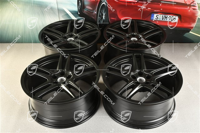 20" Felgensatz "Macan Turbo", 9J x 20 ET 26 + 10J x 20 ET19, BORBET, schwarz seidenmatt