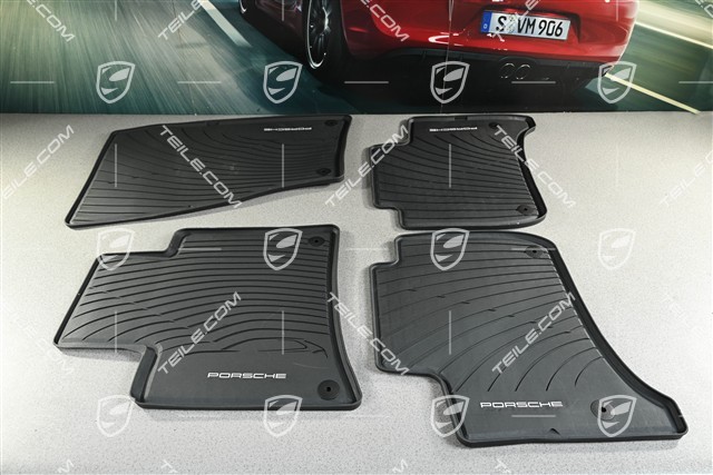 Fussmatte Gummi Satz, Klimaanlage/Klimatronic, schwarz