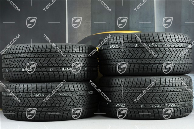 21-inch Cayenne RS Spyder winter wheel set, rims 9,5J x 21 ET46 + 11,0J x 21 ET58 + NEW Pirelli winter tyres 275/40 R21 + 305/35 R21, with TPMS
