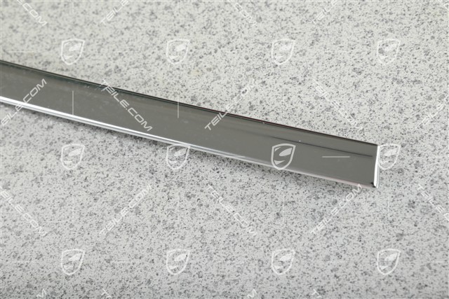 Front door Trim strip, upper, Galvano silver, R