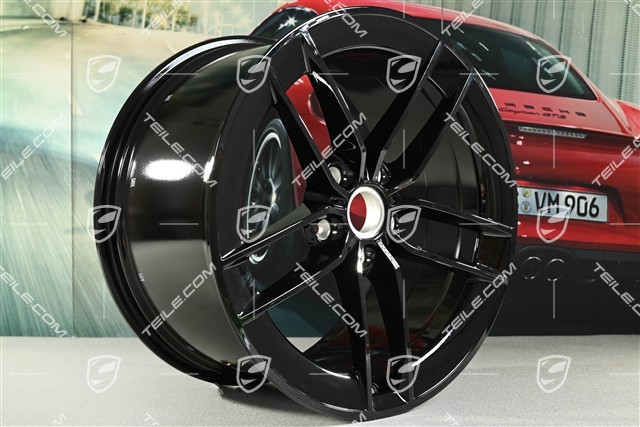 21" felga Carrera Exclusive Design, 11,5J x 21 ET79, czarny wysoki połysk